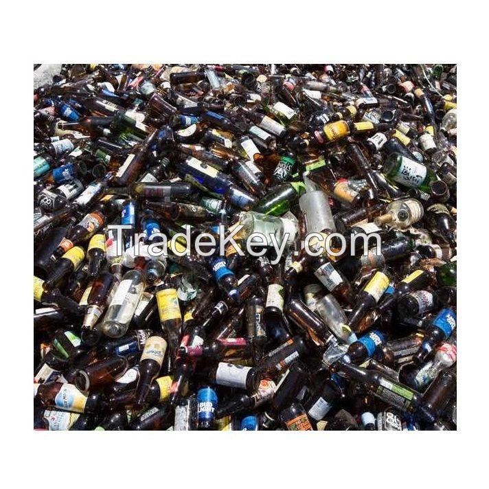 Wholesale Recycled Broken Glass Bottle Cullet Scrap