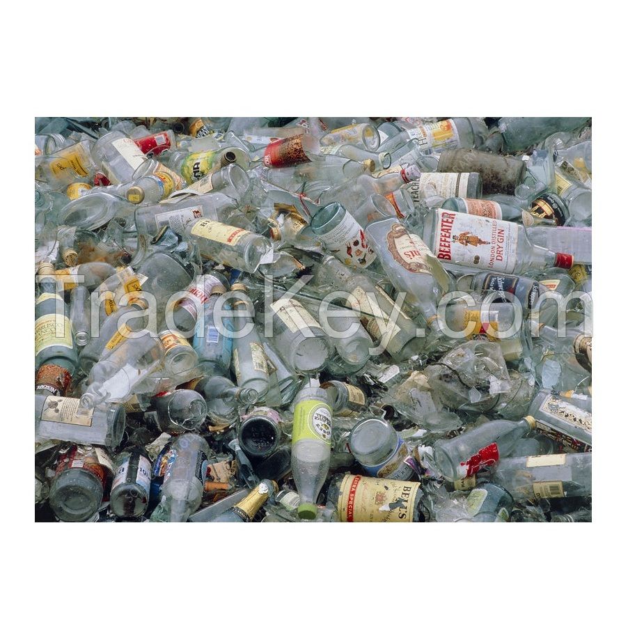 Wholesale Recycled Broken Glass Bottle Cullet Scrap