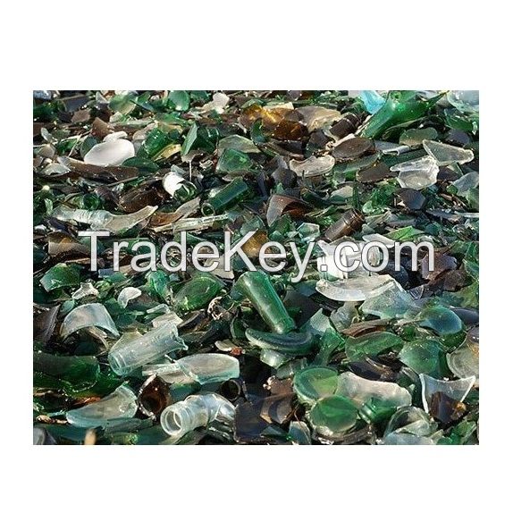 Wholesale Recycled Broken Glass Bottle Cullet Scrap