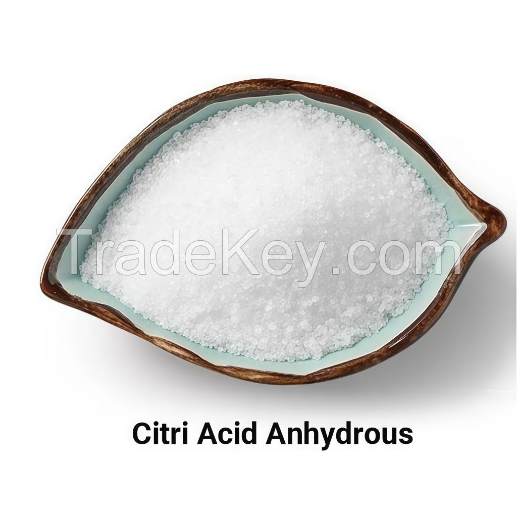 Food Grade Anhydrous Citric Acid Powder Bulk Stock Lemon Citric Acid Industrial Lab Application Cas.No 77-92-9