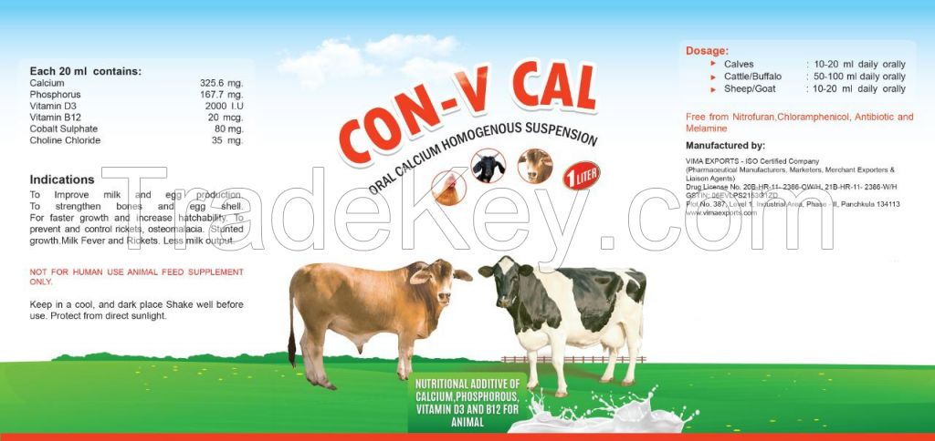 Calcium Feed Additive for Milk Production