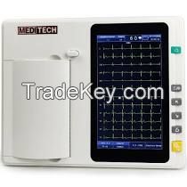 ekg medical portable ekg monitor ecg device withlarge-capacity color touch screen three-channel ecg machine