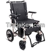 DLY-812 Lying Sprayed Steel Foldable Economic Electric Wheelchair For Disabled