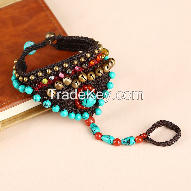 BOHO traditional handmade braiding Bracelet and Ring - MCS0248