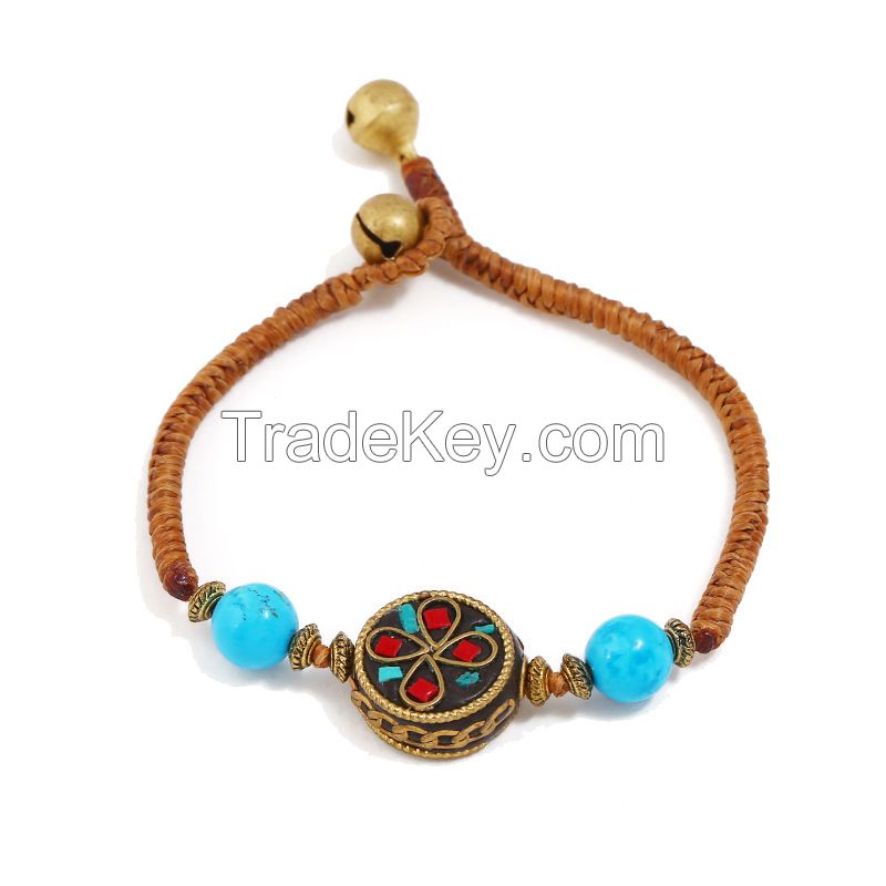 Nepalese Pearl traditional handmade braiding Bracelet - MC782-1