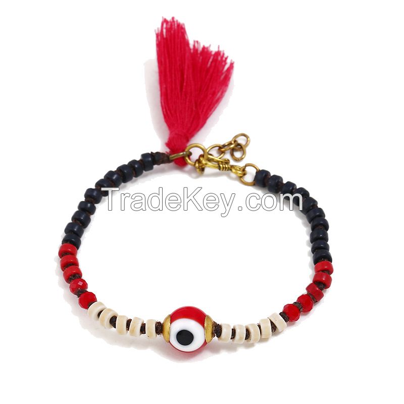 Tassels traditional handmade braiding Bracelet - MCS0160