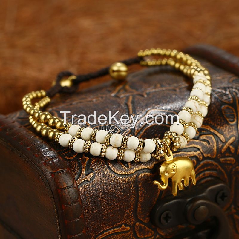 Animals theme handmade braiding bracelet - MCS070