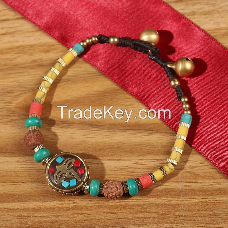 Nepalese Pearl traditional handmade braiding Bracelet- MC1003-1