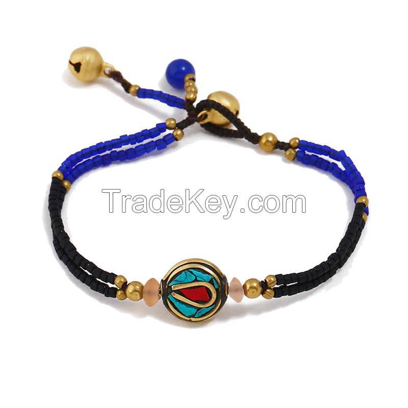 Nepalese Pearl traditional handmade braiding Bracelet - MCS0220