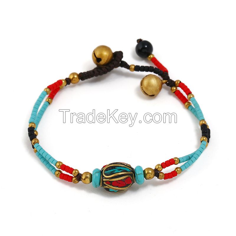 Nepalese Pearl traditional handmade braiding Bracelet - MCS0220