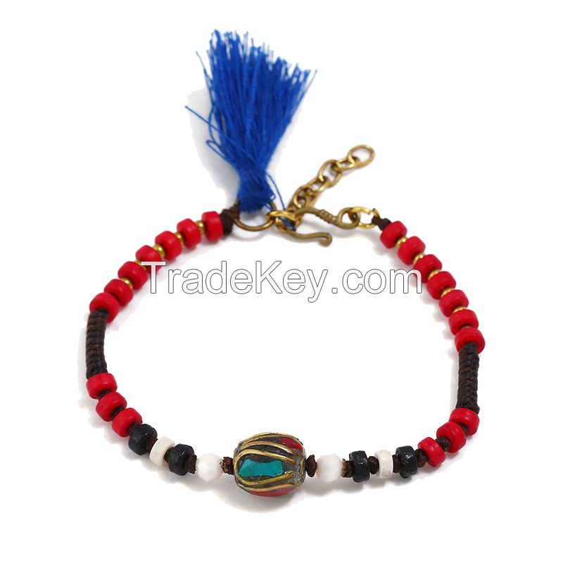 Tassels traditional handmade braiding Bracelet - MCS0160