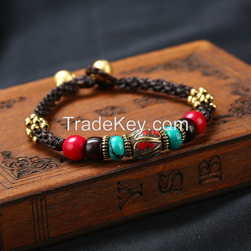 Nepalese Pearl traditional handmade braiding Bracelet - MCS0114