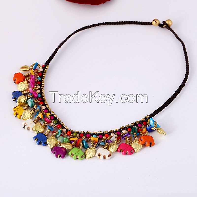 Traditional boho style beading Necklace - MCX021