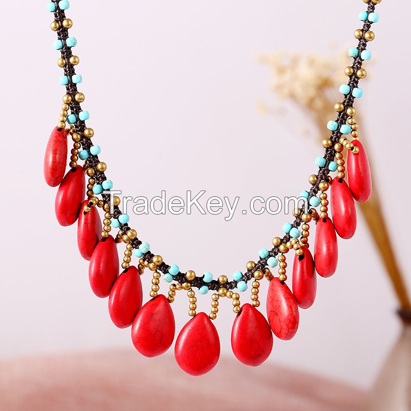 Traditional boho style beading necklace - MCX012