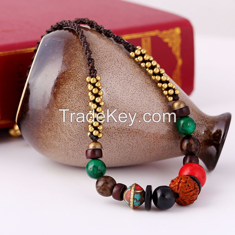 Boho style Rudraksha necklace - MCX080