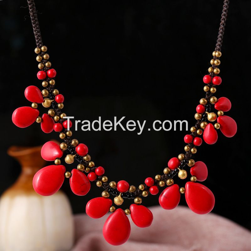 Traditional Boho Style Beading Necklace - Mcx014