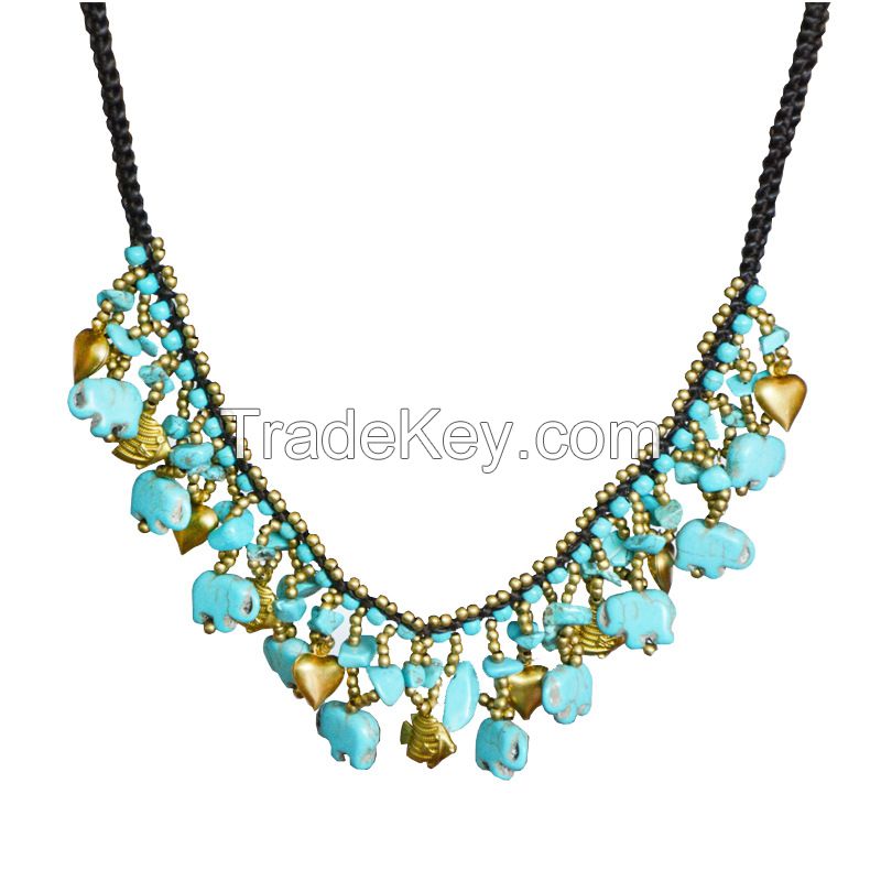 Traditional boho style beading Necklace - MCX021