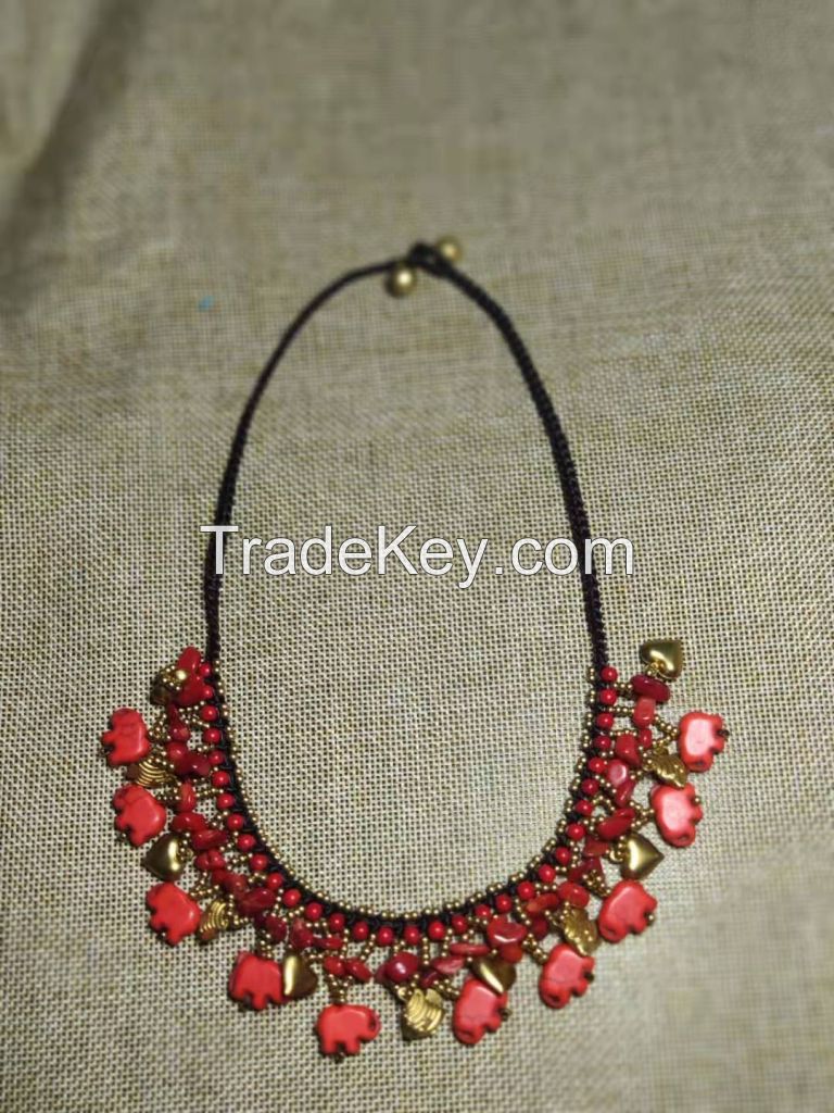 Traditional boho style beading Necklace - MCX021