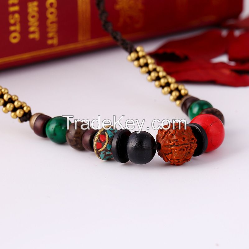 Boho style Rudraksha necklace - MCX080