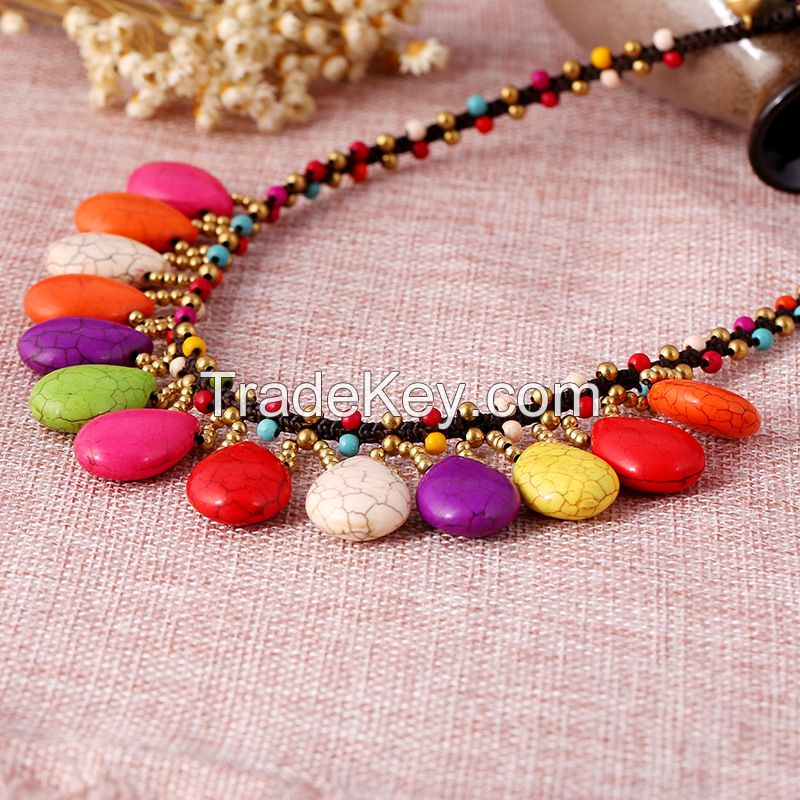 Traditional boho style beading necklace - MCX012