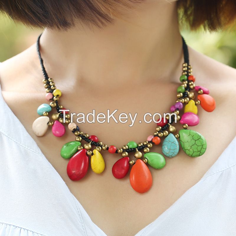 Traditional boho style beading Necklace - MCX014