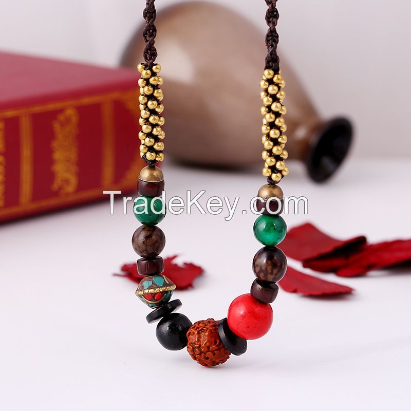 Boho style Rudraksha necklace - MCX080