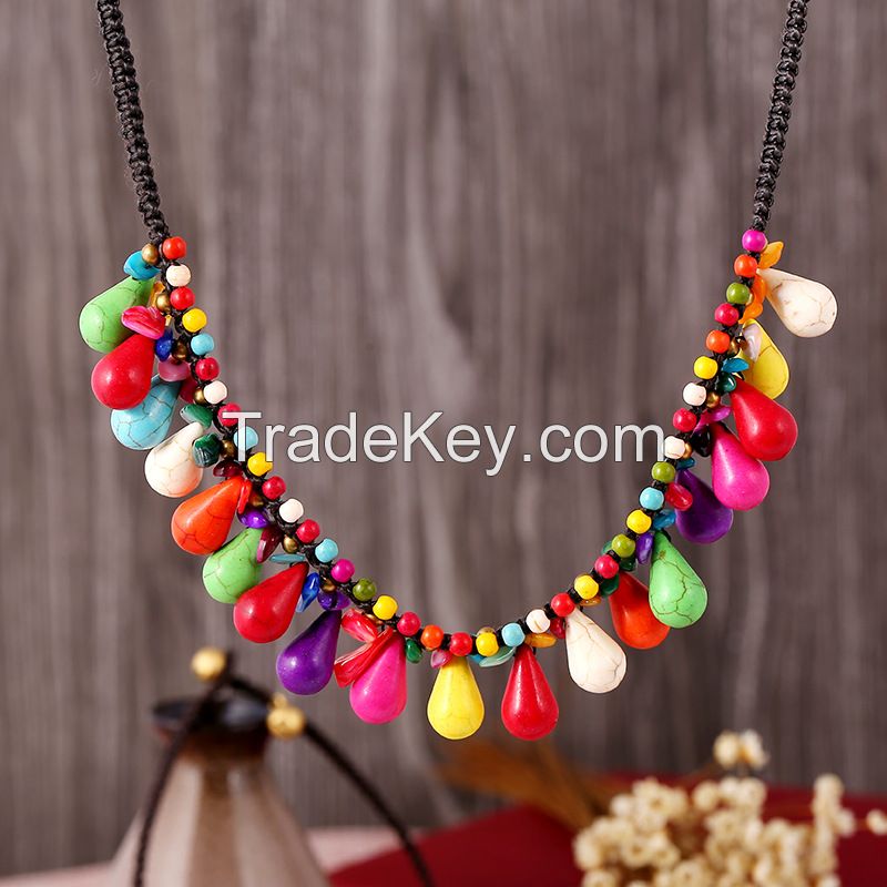 Traditional boho style beading Necklace - MCX010