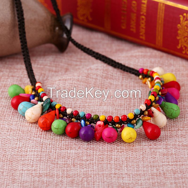 Traditional boho style beading Necklace - MCX010