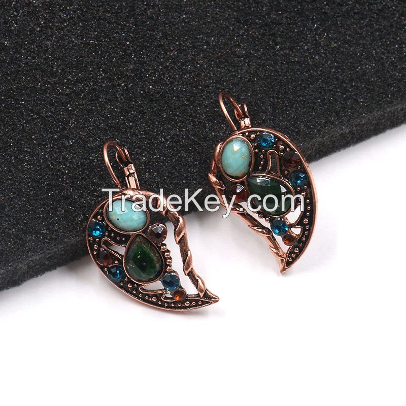 Boho Gothic style heart breaking Earrings - E0651