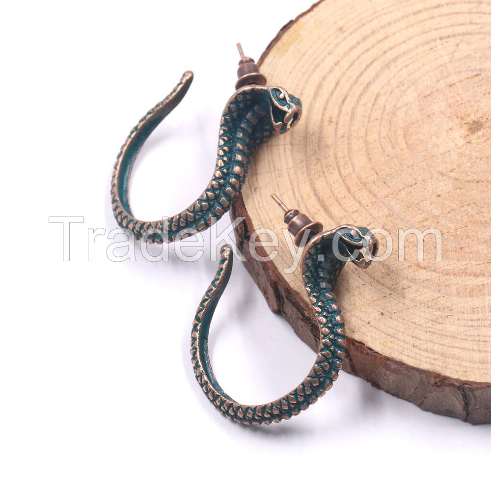 Vintage snake earrings - HQEF-1066