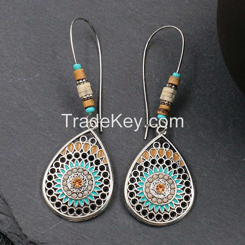 Vintage Boho Teardrop earrings - HQEF-1267