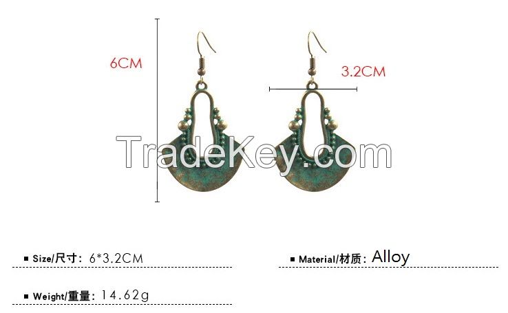 Bohemian alloy earrings - HQEF-1187