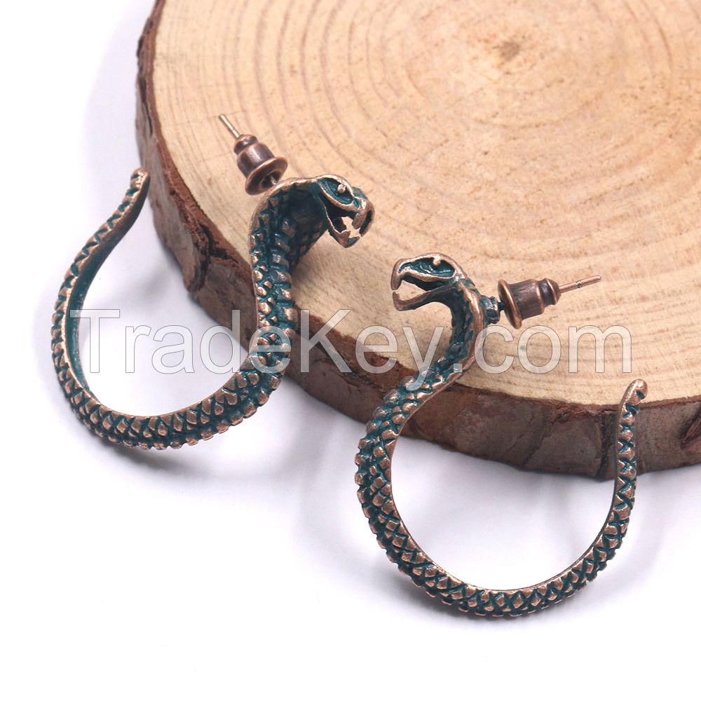 Vintage snake earrings - HQEF-1066