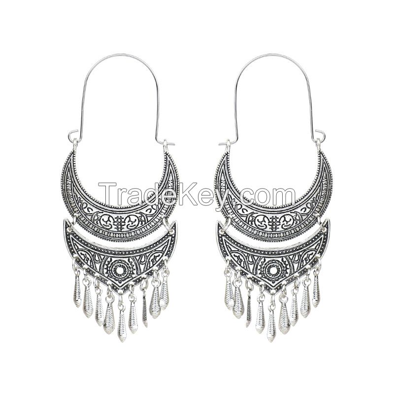 Vintage alloy earrings - HQEF-0501