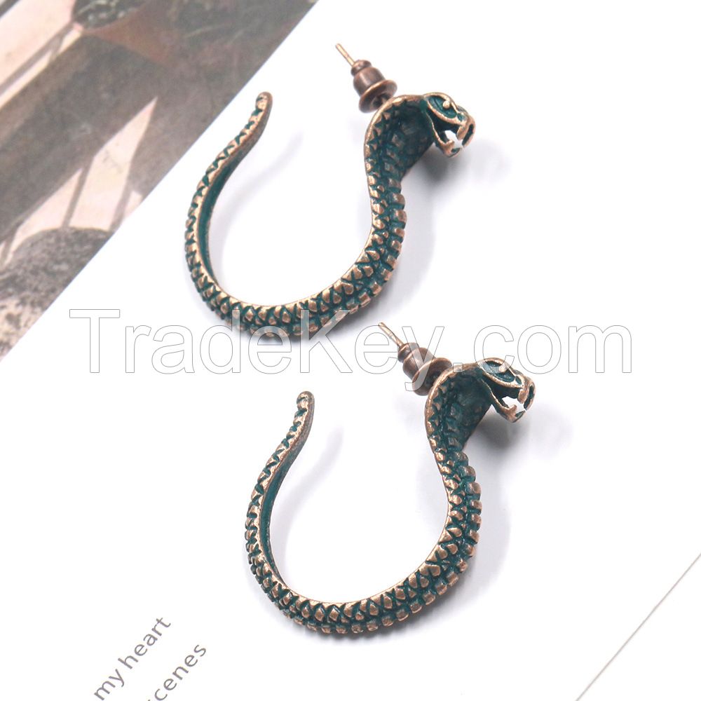 Vintage snake earrings - HQEF-1066