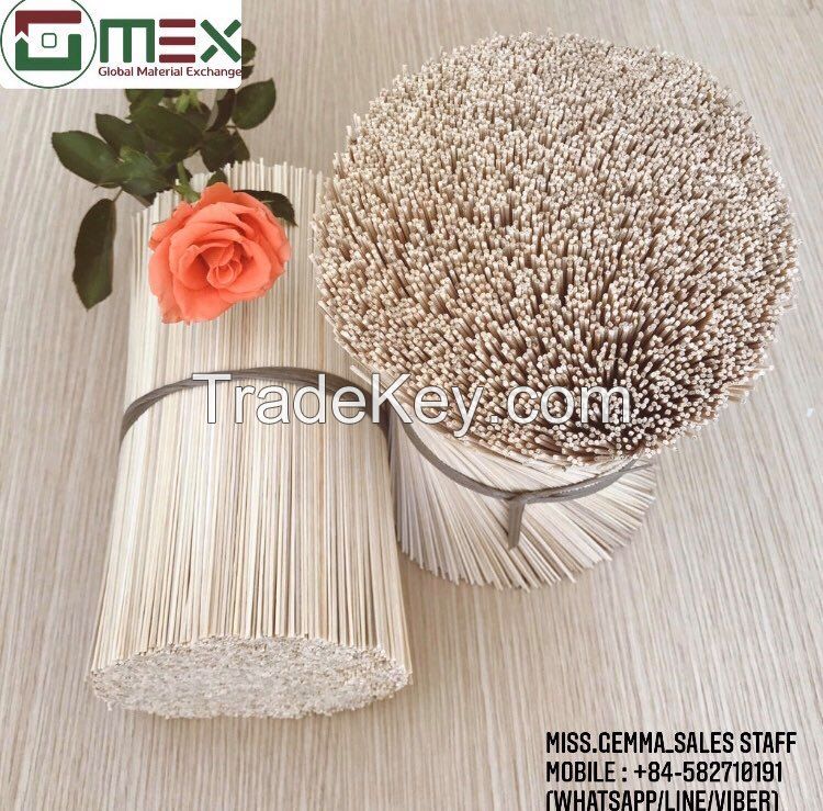 Round bamboo sticks  (Bleached /White color)