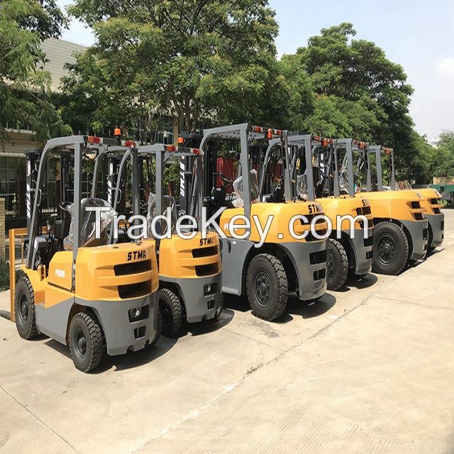 52-6FGU33 7000LB DUAL TIRE PNEUMATIC GASOLINE POWER FORKLIFT LIFTTRUCK