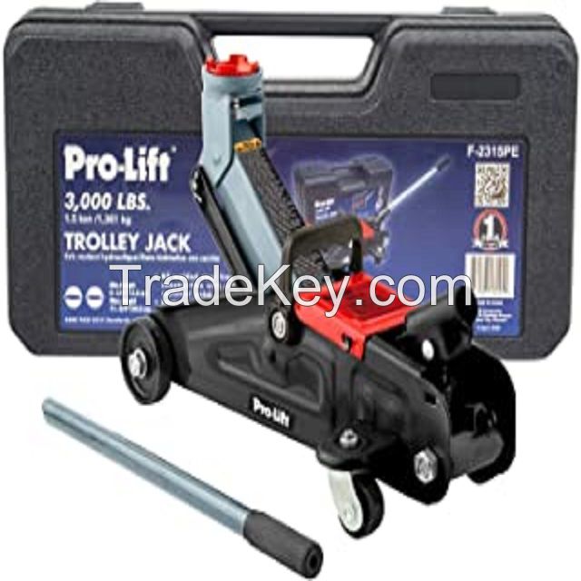  1.5 Ton Tonne Floor Car Trolley Jack CE Heavy Duty Small Van Car MPV Inc Case