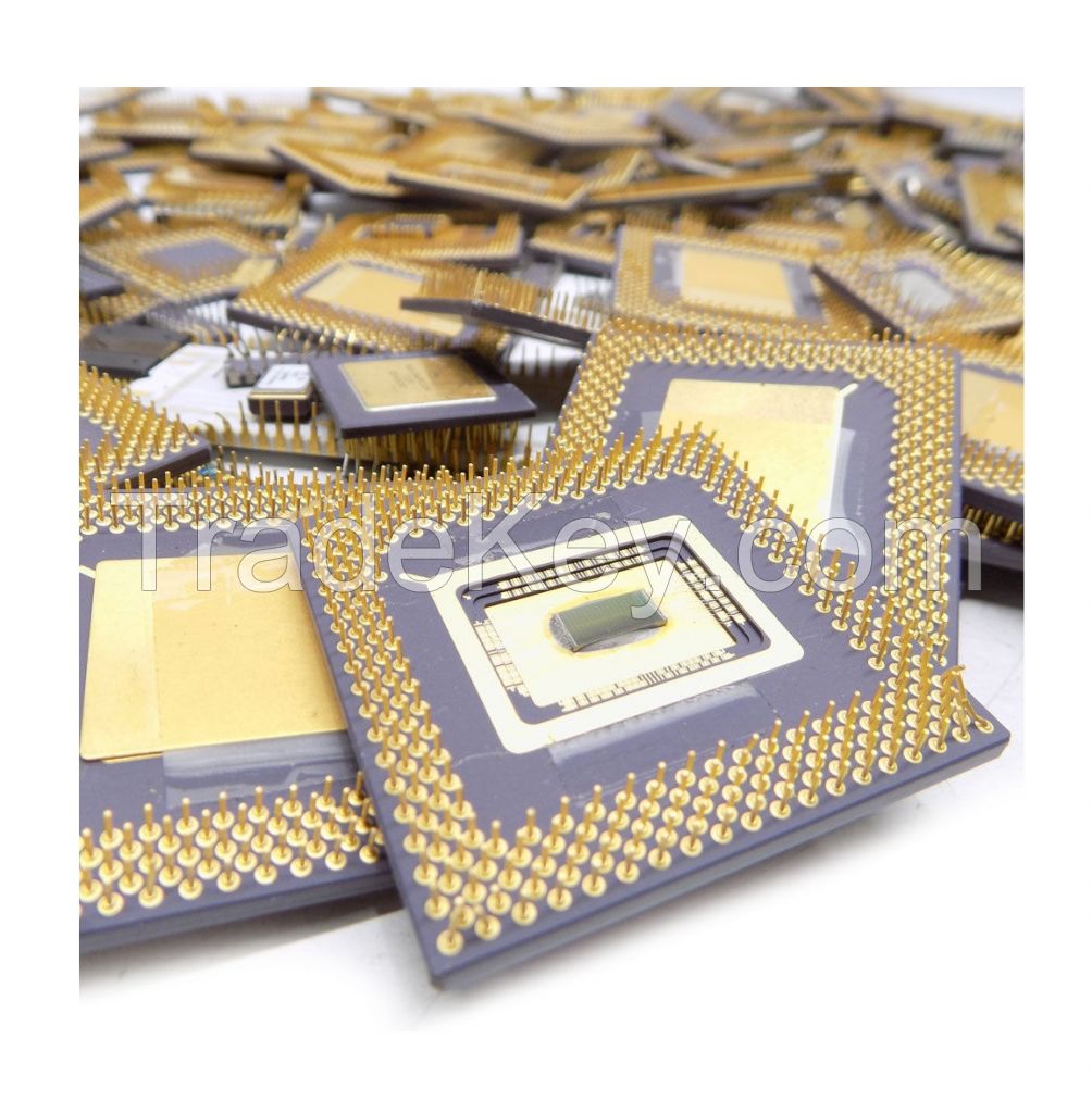 Cpu Ceramic Processor Scrap with Gold Pins