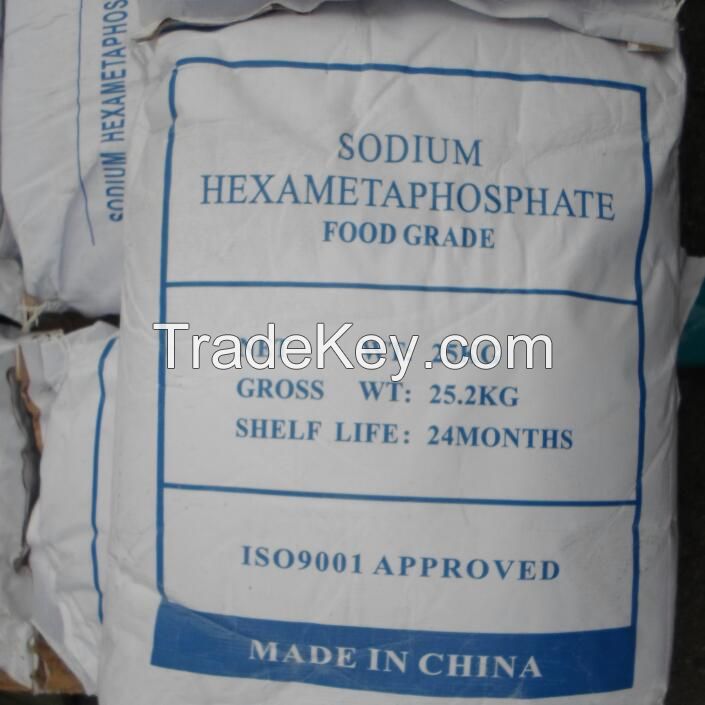 Sodium Hexametaphosphate 10124-56-8 Food and Industry Grade 68% Min SHMP