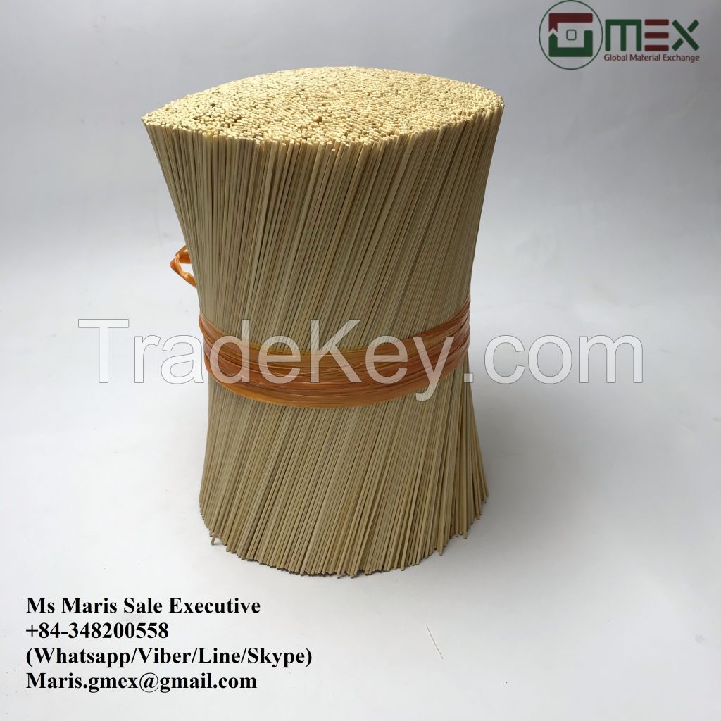 Bleached/White Color Round Bamboo Sticks