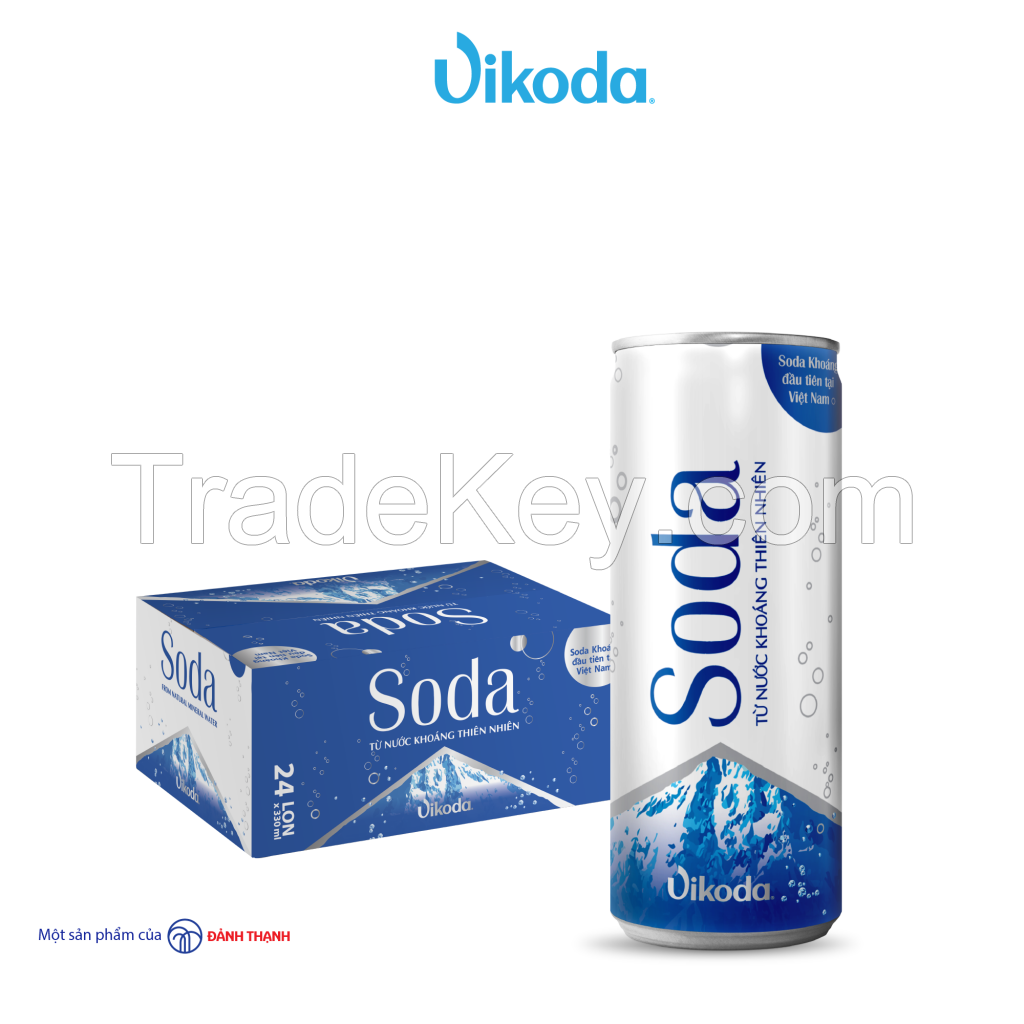 VIKODA Soda Sparlking Mineral Water CAN 330 ml