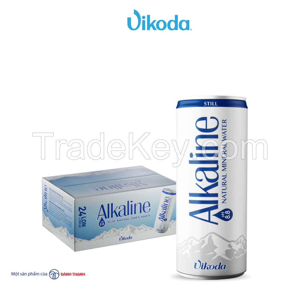 Vikoda Natural Alkaline Mineral Water Can 330 Ml