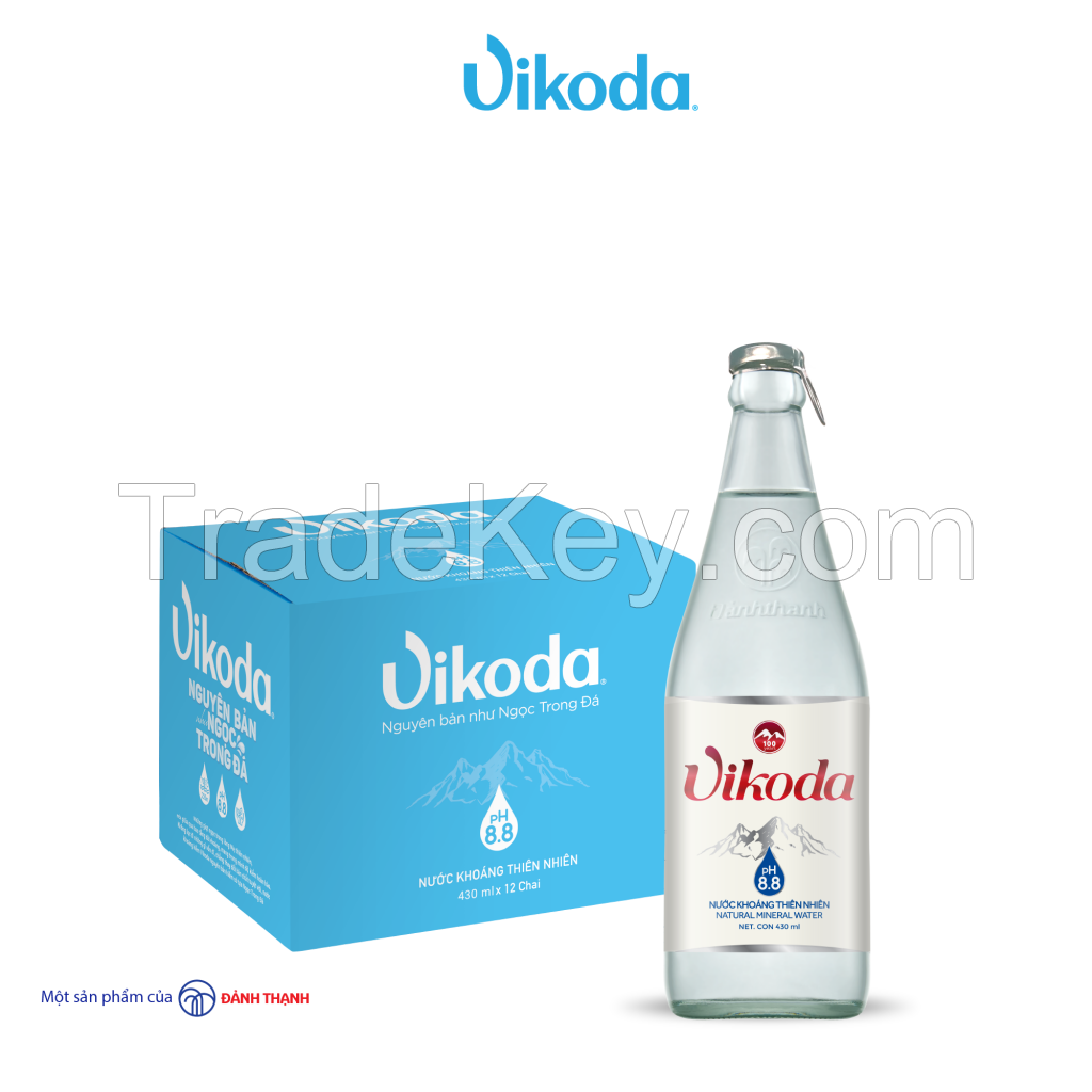 Vikoda Natural Alkaline Mineral Water Glass 430 Ml