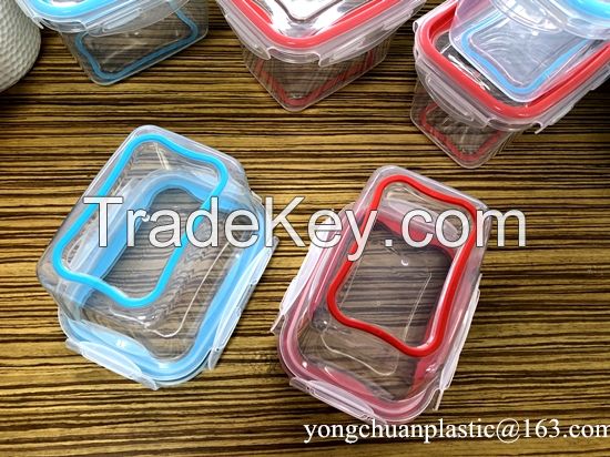 Plastic Master Seal Food Storage Container anti-slip design Airtight sealed box