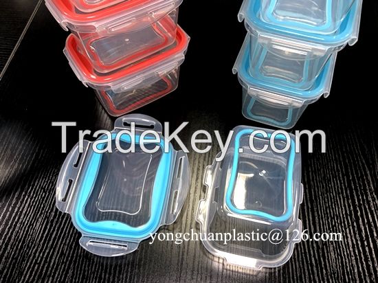 Plastic Master Seal Food Storage Container anti-slip design Airtight sealed box