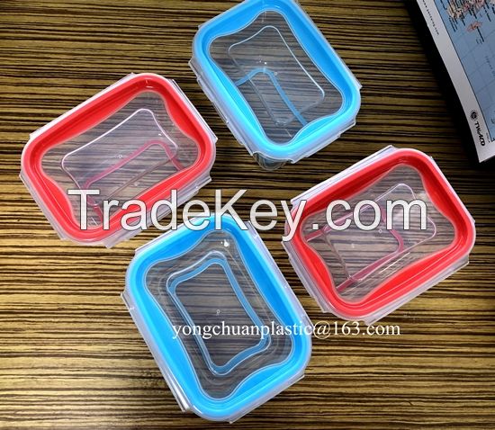 Plastic Master Seal Food Storage Container anti-slip design Airtight sealed box