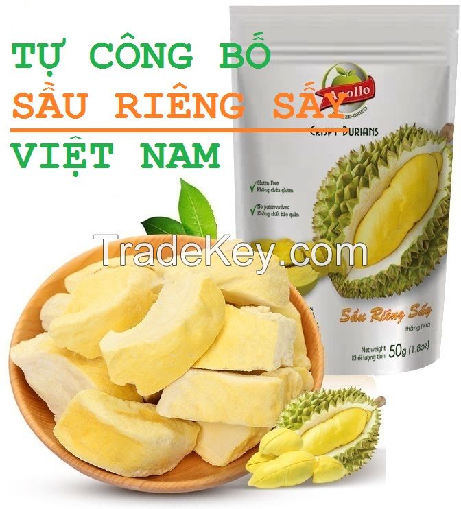 Wholesale Vietnamese High Quality Freeze Dried Crispy Durian