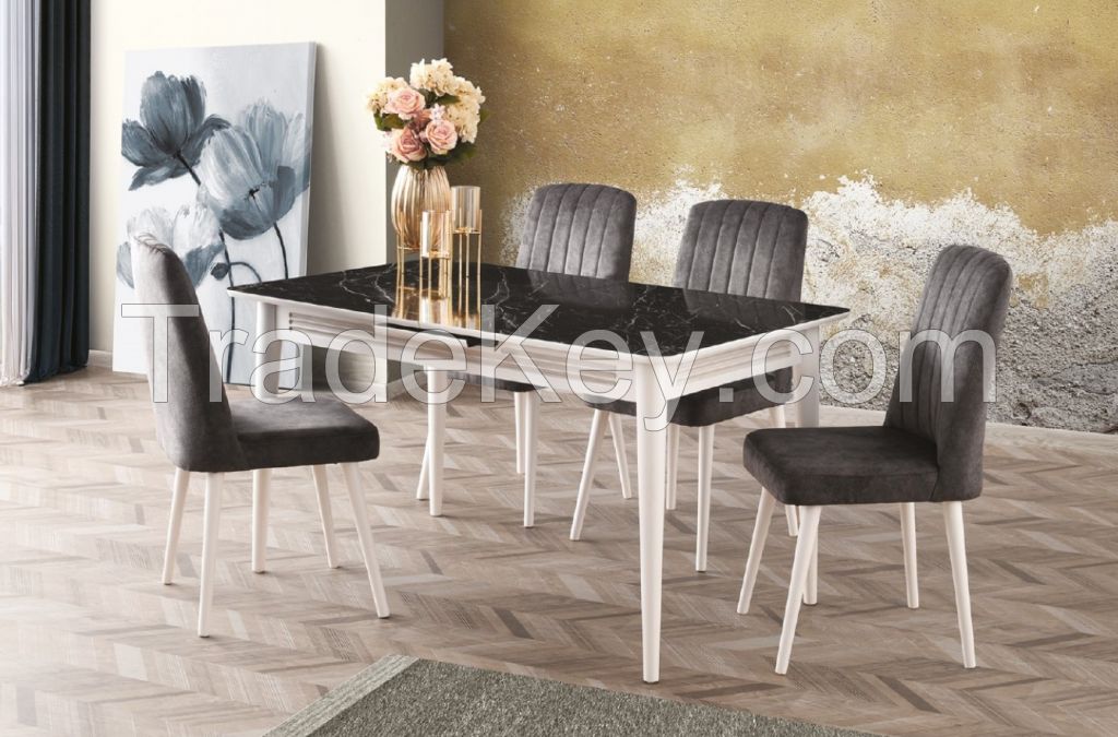 M-776 Table / S-823B Chair Dining Room Set