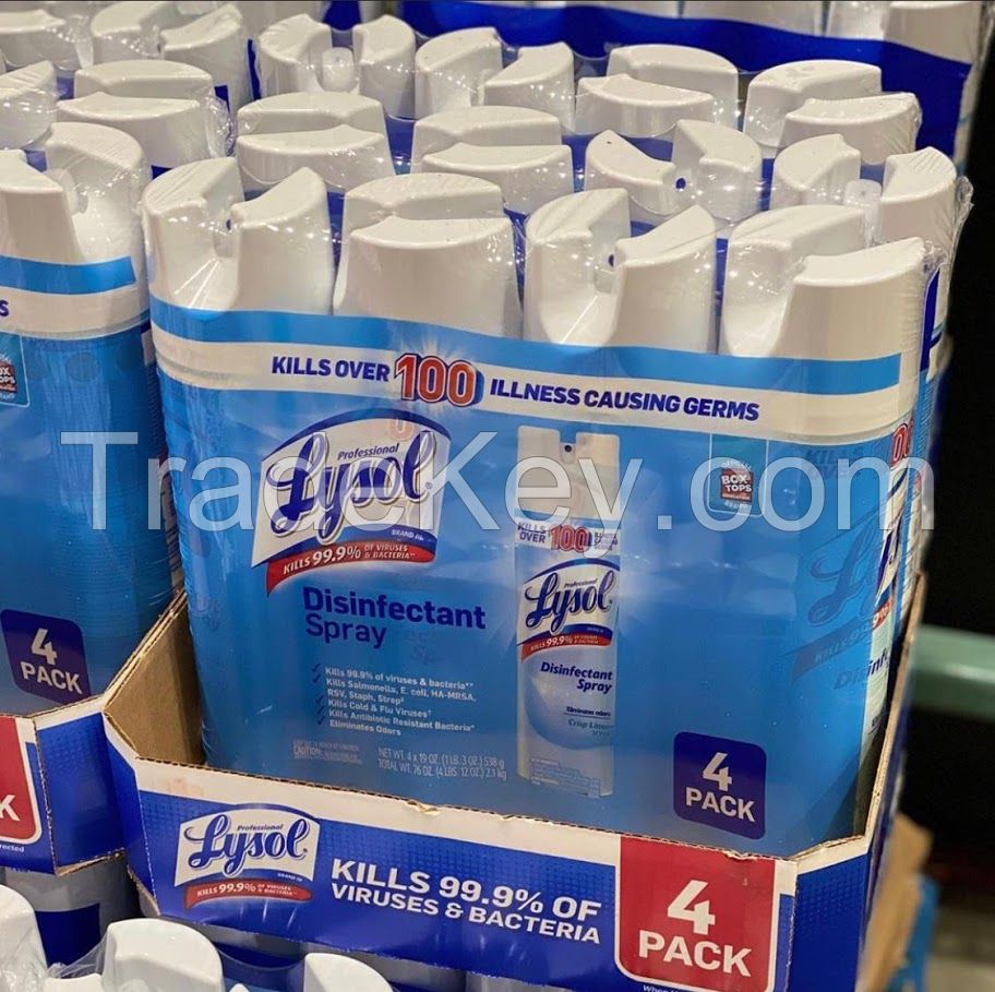 Lysol Disinfectant Spray Aerosol Crisp Linen 12.5 oz